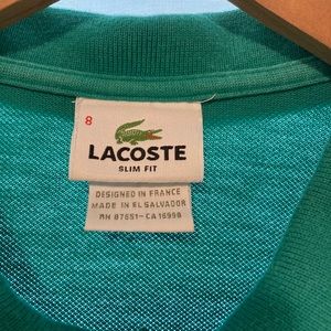 Lacoste men’s polo 8 green